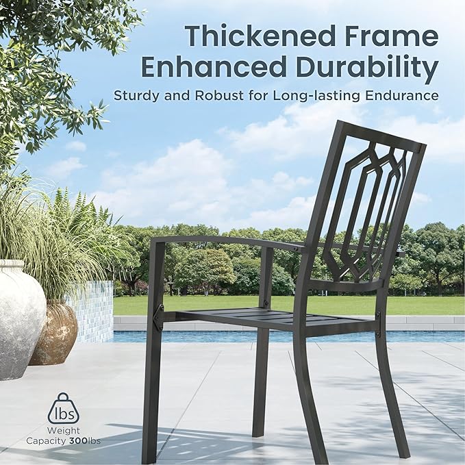 PHI VILLA Patio Dining Set 5 pcs - Image 5
