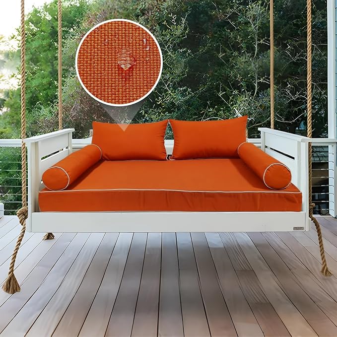 Outdoor Daybed Cushion Cover Twin, Daybed Mattress Bolster Pillow Fitted Sheet - Image 6