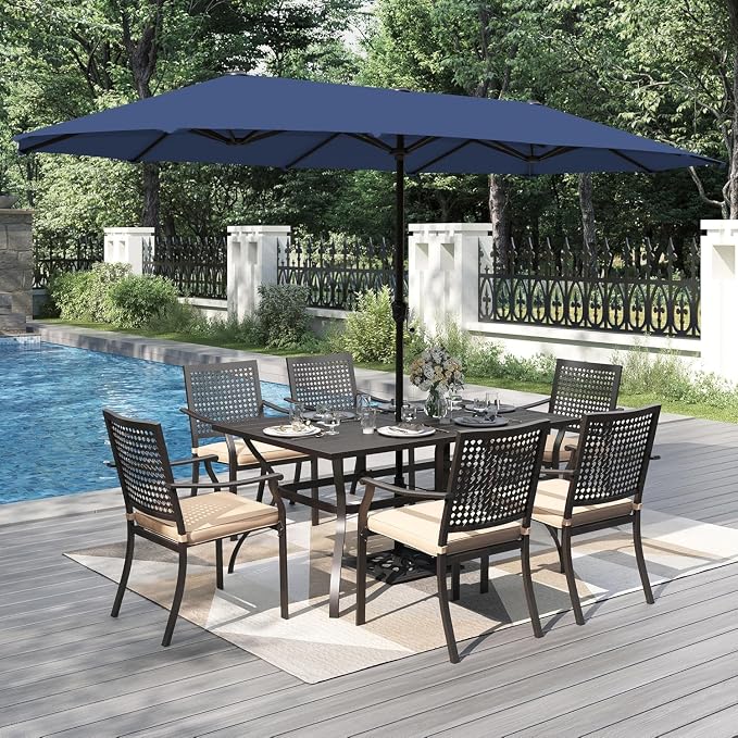 PHI VILLA 7 Pieces Outdoor Dining Set - Image 2