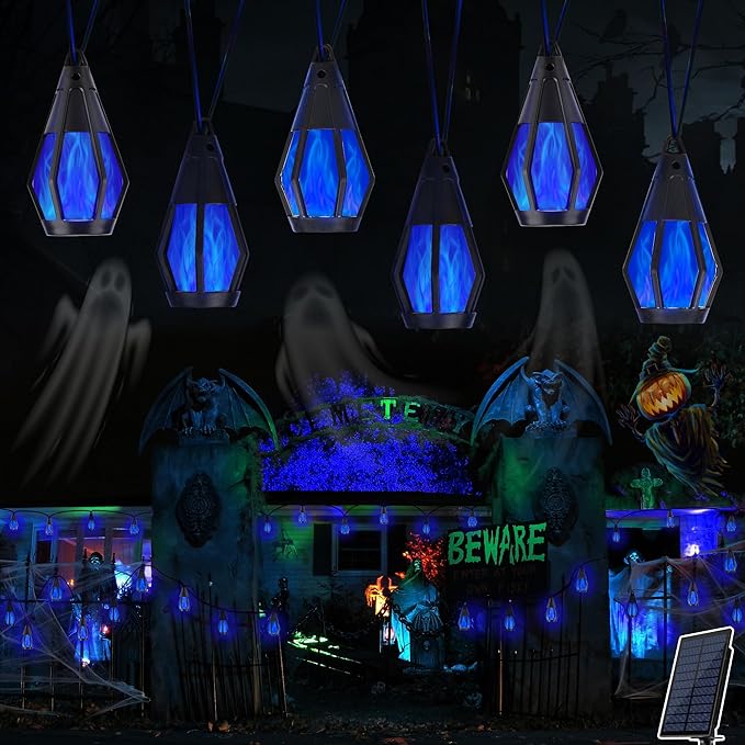 Solar String Lights for Outside, 33Ft Solar Patio Lights by Jnaurb