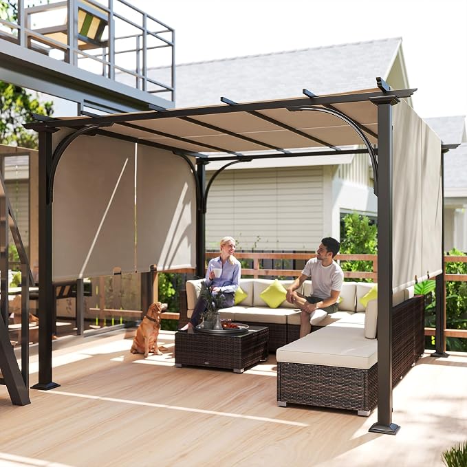 Outsunny 10' x 10' Patio Pergola - Image 8