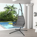 Giantex Hanging Chair with Stand, Hammock Swing Chair with Extra Large Padded by Giantex