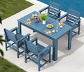 SERWALL HDPE Dining Set for 4, Outdoor Dining Sets for 4 Person by SERWALL
