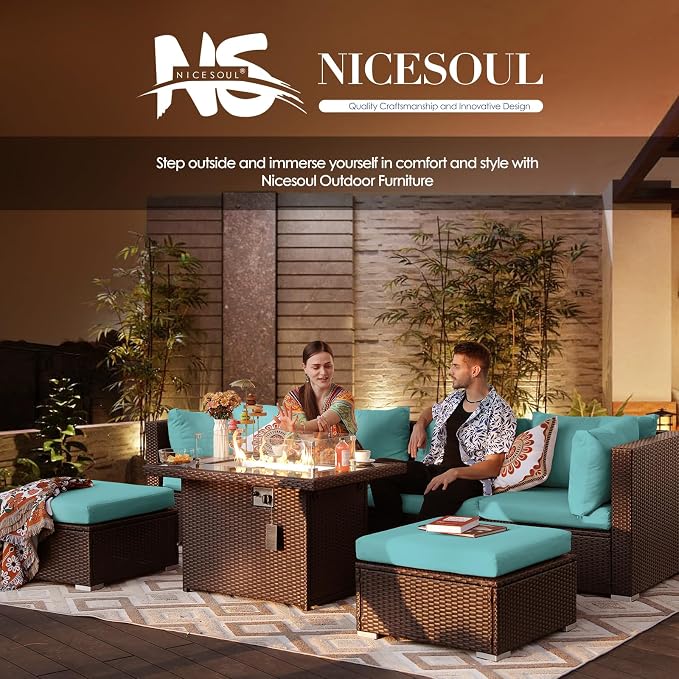 NICESOUL 11 Piece Outdoor Furniture Set - Image 9