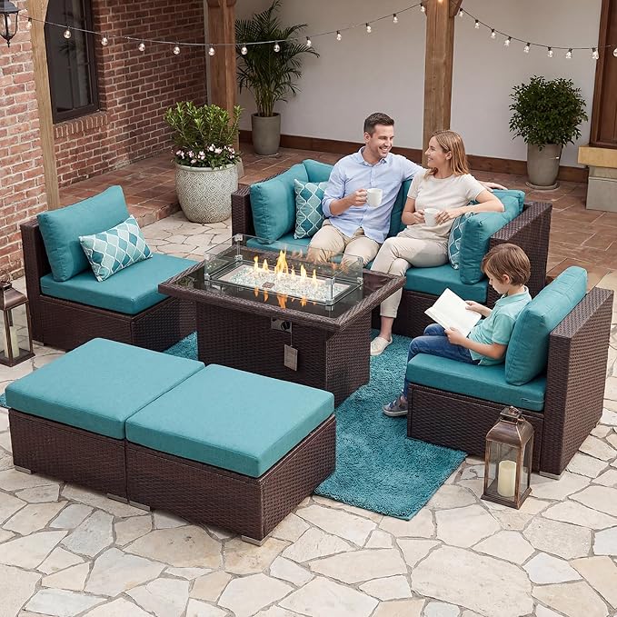 NICESOUL 7 Piece Patio Furniture Set by NICESOUL
