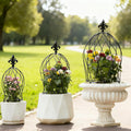 3PCS Metal Obelisk Trellis Set for Climbing Plants by Goooxim