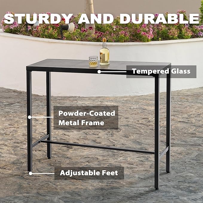 NUU GARDEN 5-Piece Patio Bar Set - Image 9