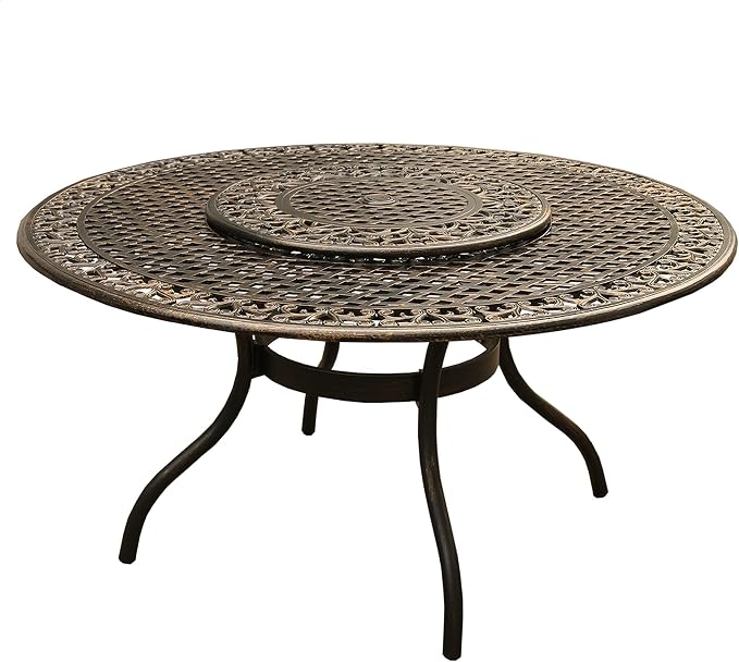 Oakland Living Ornate Traditional Outdoor Mesh Lattice Aluminum 59 inch Bronze by Oakland+Living
