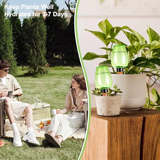 4 Pcs Plant Watering Globes Self Watering Planter Insert Plants Top Fill Water - Image 4