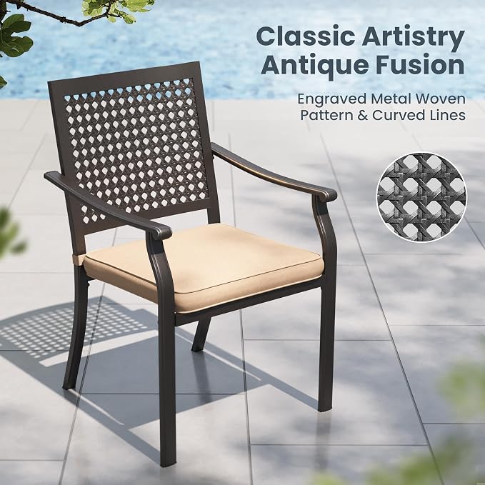 PHI VILLA 7 Pieces Outdoor Dining Set - Image 3