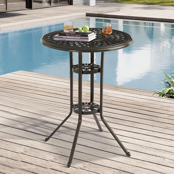 Patio Dining Table, Cast Aluminum Patio Tables by Sumshadow