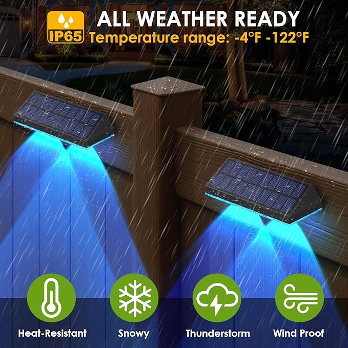Solar Fence Lights Outdoor - Image 5