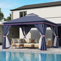 LAUSAINT HOME Semi-Permanent Outdoor Patio Gazebo 12'x12', Heavy Duty Party by LAUSAINTHOME
