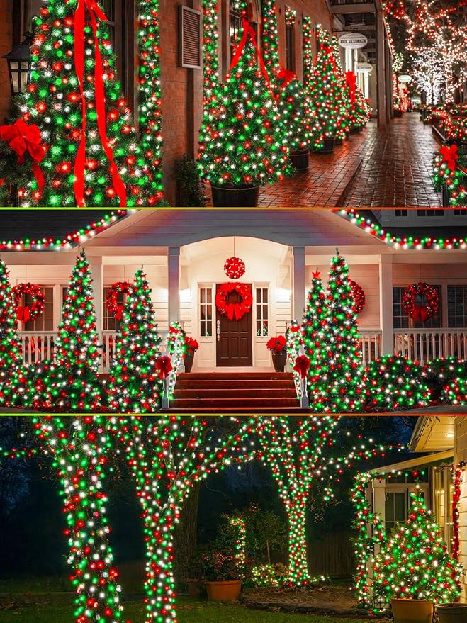 4 Pack 180FT Solar Christmas Lights Outdoor Waterproof, Super Bright 320 LED - Image 6