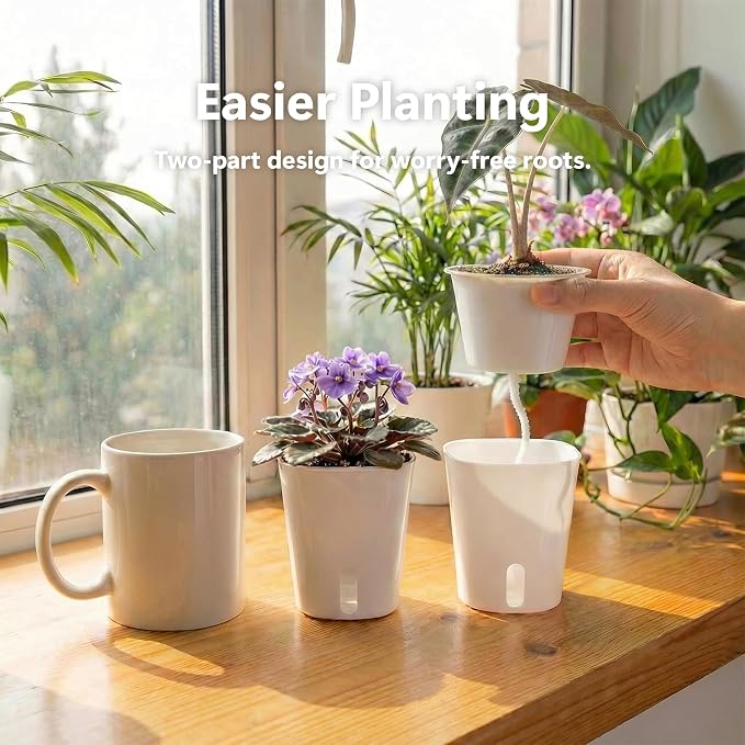 10 Pack 3 Inch Self Watering Pots - Image 2