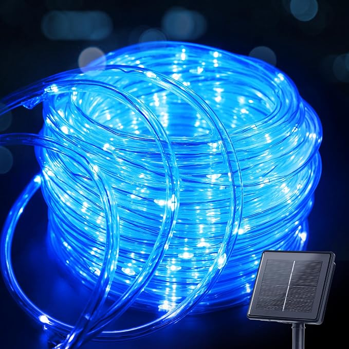 Brightown Solar String Lights Outdoor, 39FT 100 LED Rope Lights Solar Powered by Brightown