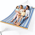 Double Hammock with Spreader Bar, Soft Pillow, Max Load 500lbs, Portable Hammock by Unknown