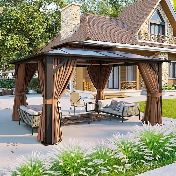 Aoxun 12'x14' Hardtop Gazebo - Image 2