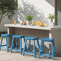 Ciokea 4 Set 24" Outdoor Bar Stools Heavy Duty HDPE Counter Height Bar Stools by CIOKEA