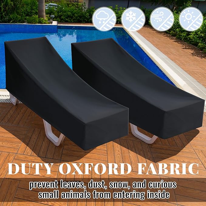 Patelai 2 Pcs Outdoor Chaise Lounge Cushions - Image 7