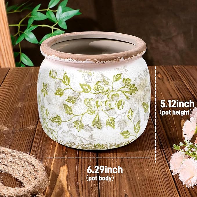 Flower Pot, Vintage Ceramic Pot - Image 7