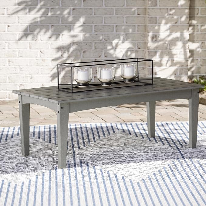 Signature Design by Ashley Visola Outdoor HDPE Patio Cocktail Table - Image 2