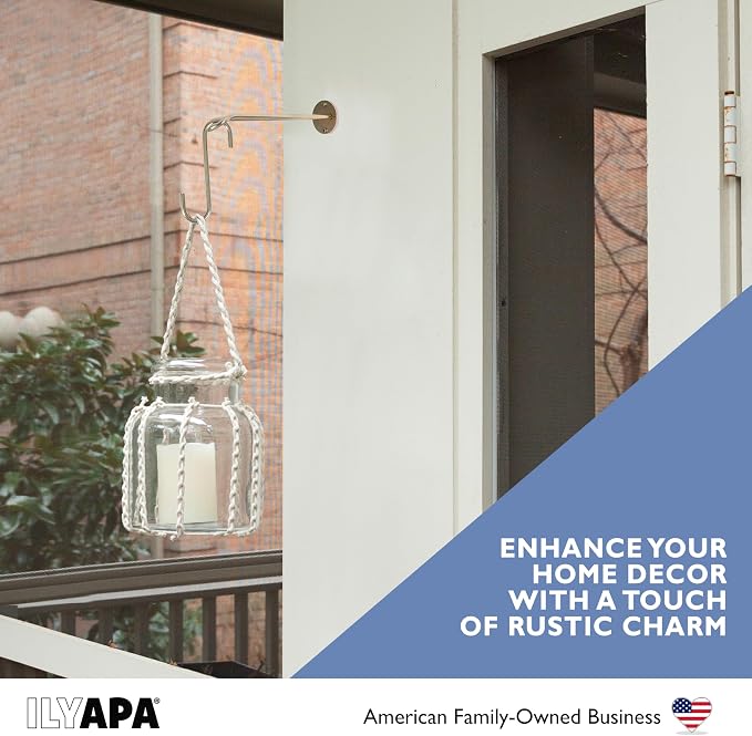 Ilyapa 3 Pack Metal Wall Plant Hangers - Image 3
