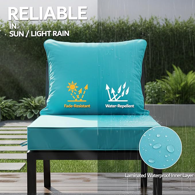 22x22 Inch Patio Chair Cushion - Image 3