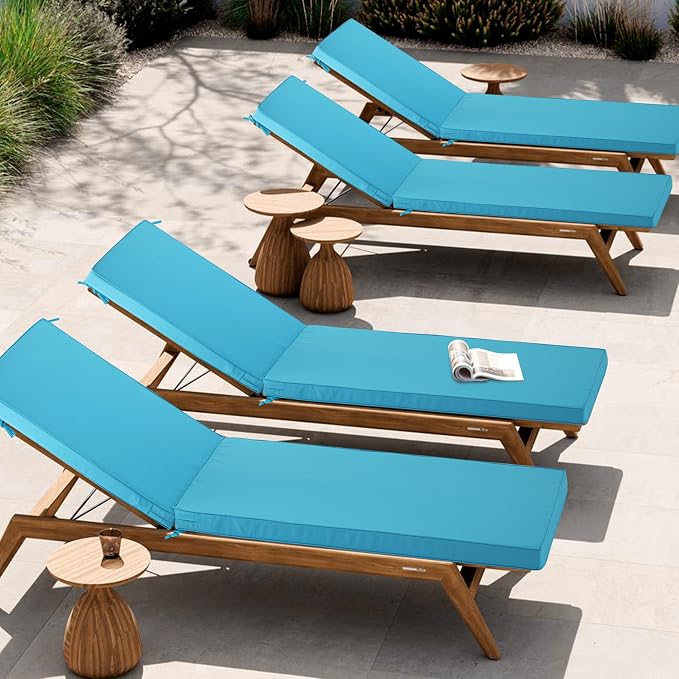 Chaise Lounge Cushion Outdoor, Waterproof and Stain-Resistant Lounge Deck - Image 6