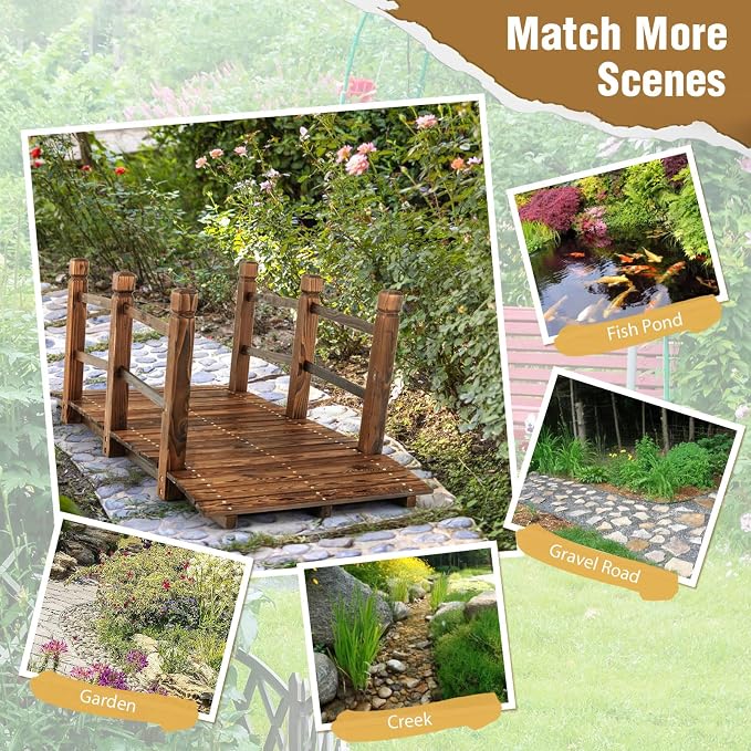 Giantex 5 ft Garden Bridge - Image 5