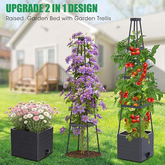 4 Pack Raised Garden Bed Planter Box - Image 4