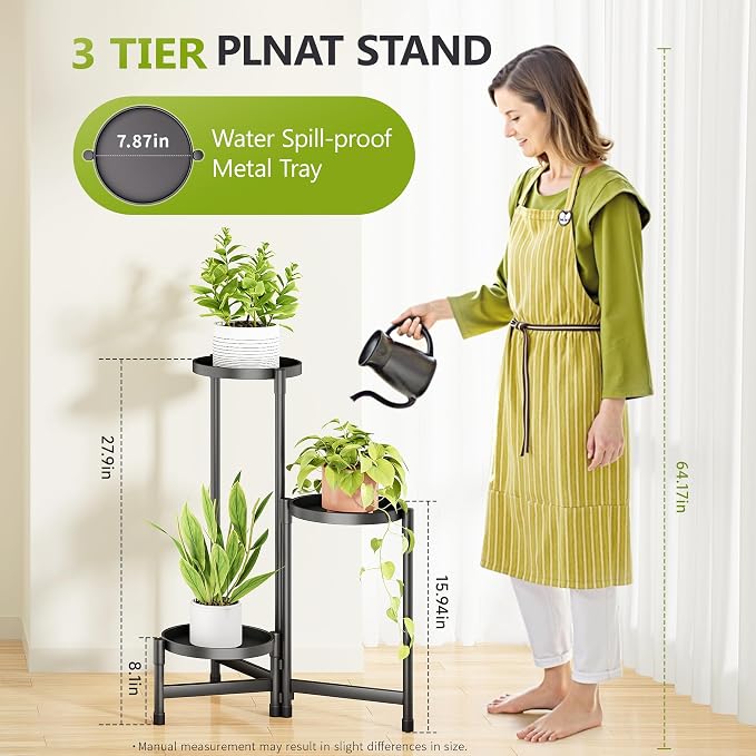 3 Tier Plant Stand Indoor, Tiered Plant Stand Outdoor - Image 3