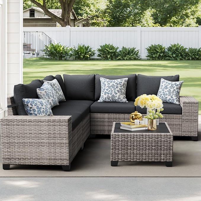 JOIVI 6 Piece Outdoor Patio Furniture Set - Image 2
