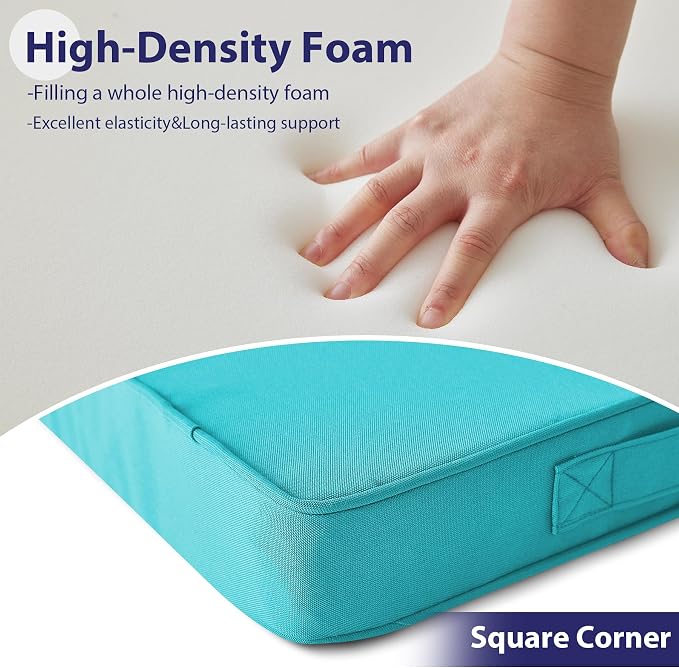 Outdoor Chair Cushions Set of 4, Waterproof Outdoor Seat Cushions - Image 4