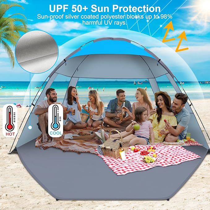 Gorich Beach Tent Sun Shelter for 3/4-5/6-7/8-10 Person - Image 3
