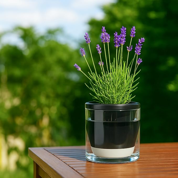 D'vine Dev 6 Inch Design Self Watering Planter - Image 7