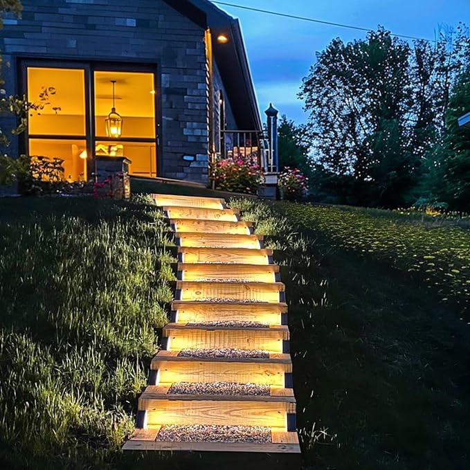 Solar Step Lights for Outside, Outdoor Deck Step Lights, Solar Outdoor Lights - Image 5