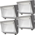 Glass Lens Wall Pack: 120W Outdoor LED Wall Lights 4Packs by WelcometovisitLitezone