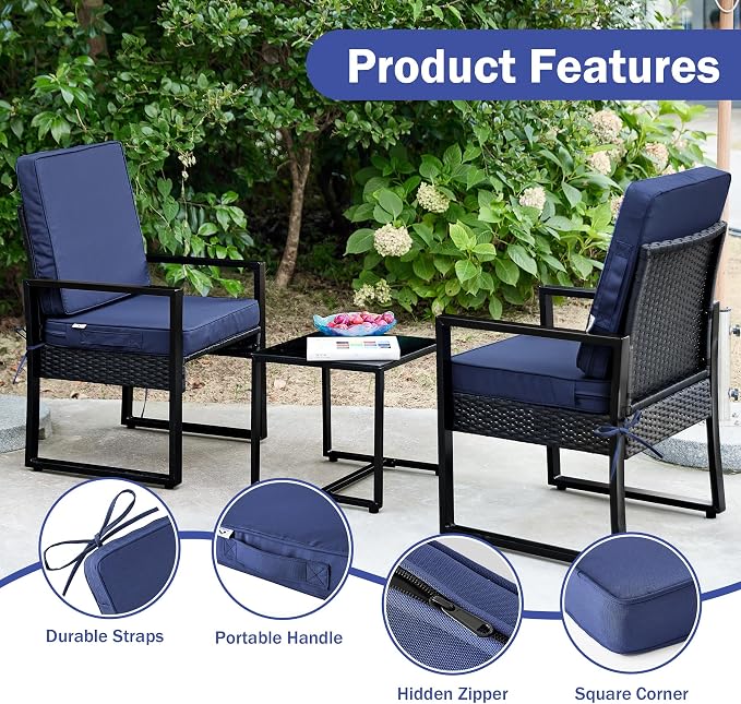 Outdoor Cushions, Outdoor Chair Cushions 24x24x4 Inch, Cushions - Image 6