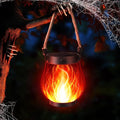 iBaycon 1 Pack Solar Lanterns Lights, Halloween Flickering Flame Garden Lights by iBaycon