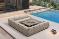 PURPLE LEAF Patio Furniture Set U-Shaped Outdoor Couch by Unknown