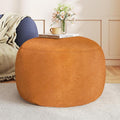 Round Pouf Ottoman Foot Rest, 29 X 18Inch Floor Poufs Footstool, A Round Modern by Gericco