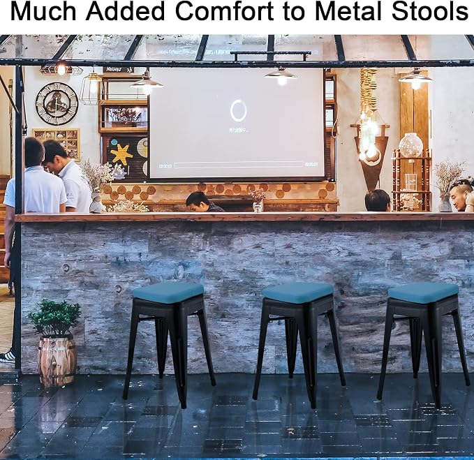 BUYUE Enhanced Anti-Slip Magnetic Bar Stool Cushion 1 Piece, Luxury PU Leather - Image 3