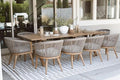 PURPLE LEAF Outdoor Dining Set for 10 All-Weather Aluminum 11 Piece Furniture by PURPLELEAF
