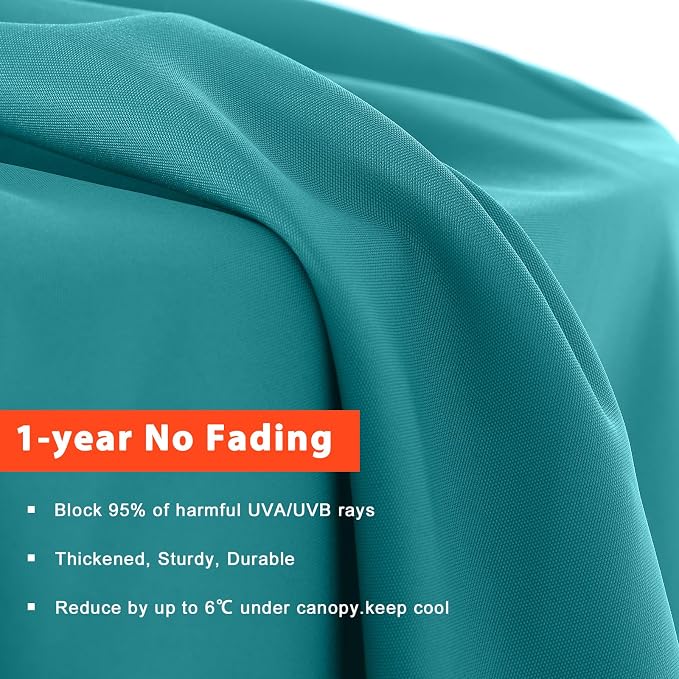 MASTERCANOPY Patio Umbrella 10 ft Replacement Canopy - Image 3