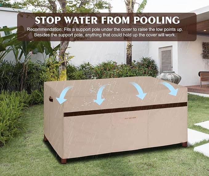 Rectangle Outdoor Dining Set Cover - Image 5