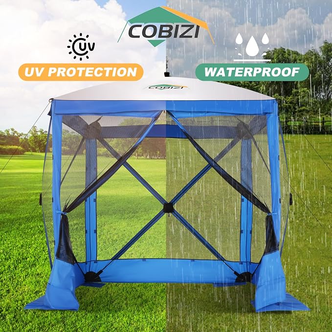 COBIZI 6x6 FT Pop up Gazebo Tent, Screen Tent - Image 7