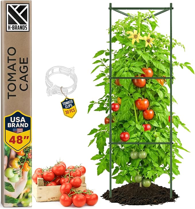 Tomato Cage - Large Trellis Stakes and Plant Support Structures by K-BRANDS