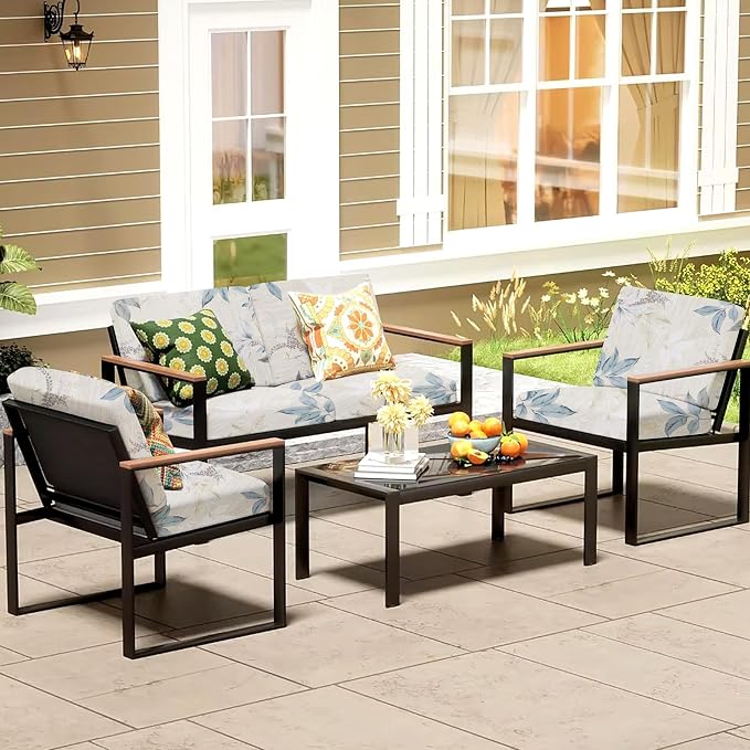 8Pcs Patio Cushion Covers, Outdoor Cushions Covers, Stretch Cushion Covers - Image 6