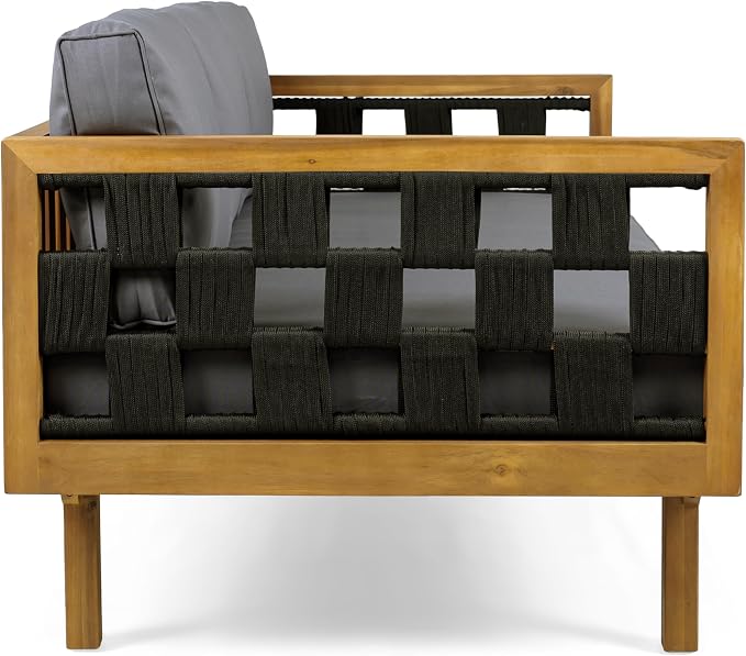 Christopher Knight Home Rosie Acacia Wood Outdoor Daybed Sofa - Image 8